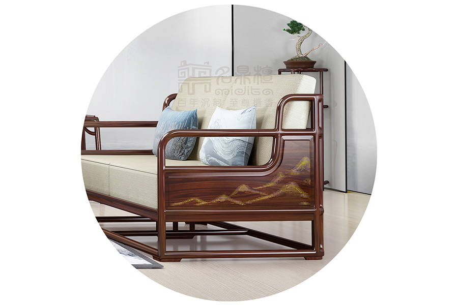 名鼎檀红木新中式家具:笔情墨趣,描尽线条之美,十大红木家具品牌
