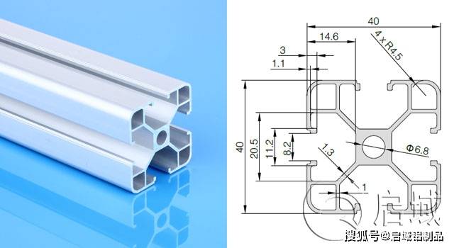欧标轻型铝型材4040介绍