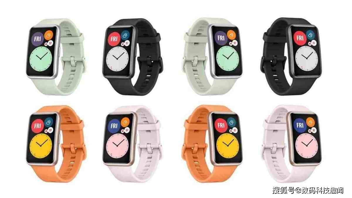 watchfit表盘,watchfit表盘图片 华为watchfit渲染图曝光方形表盘164寸amoled屏5atm防水