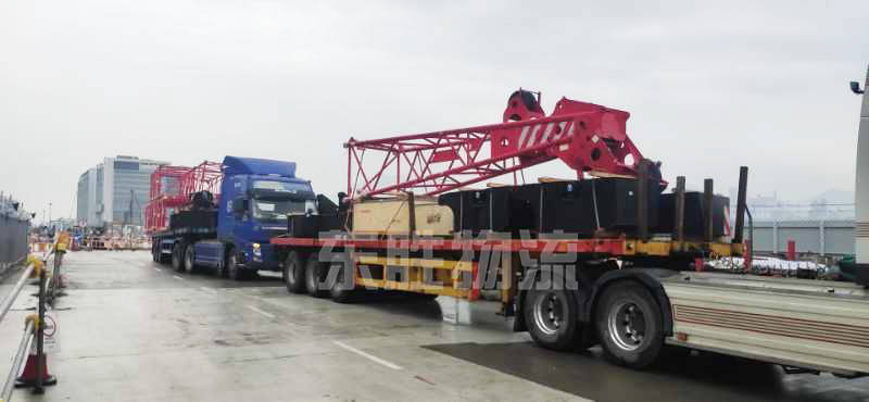 大件运输到香港,中港拖车大件运输案例图