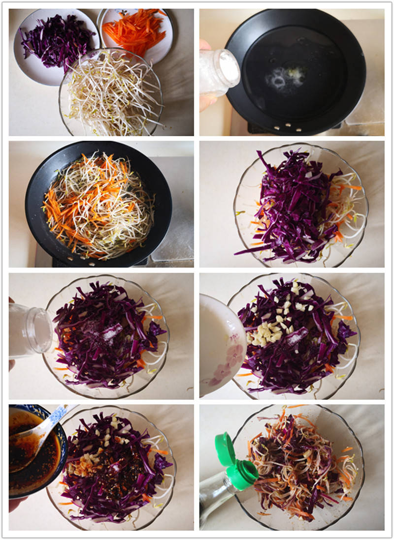 原创这三样素菜拌在一起，简单营养又美味，低脂又饱腹，多吃还不长胖