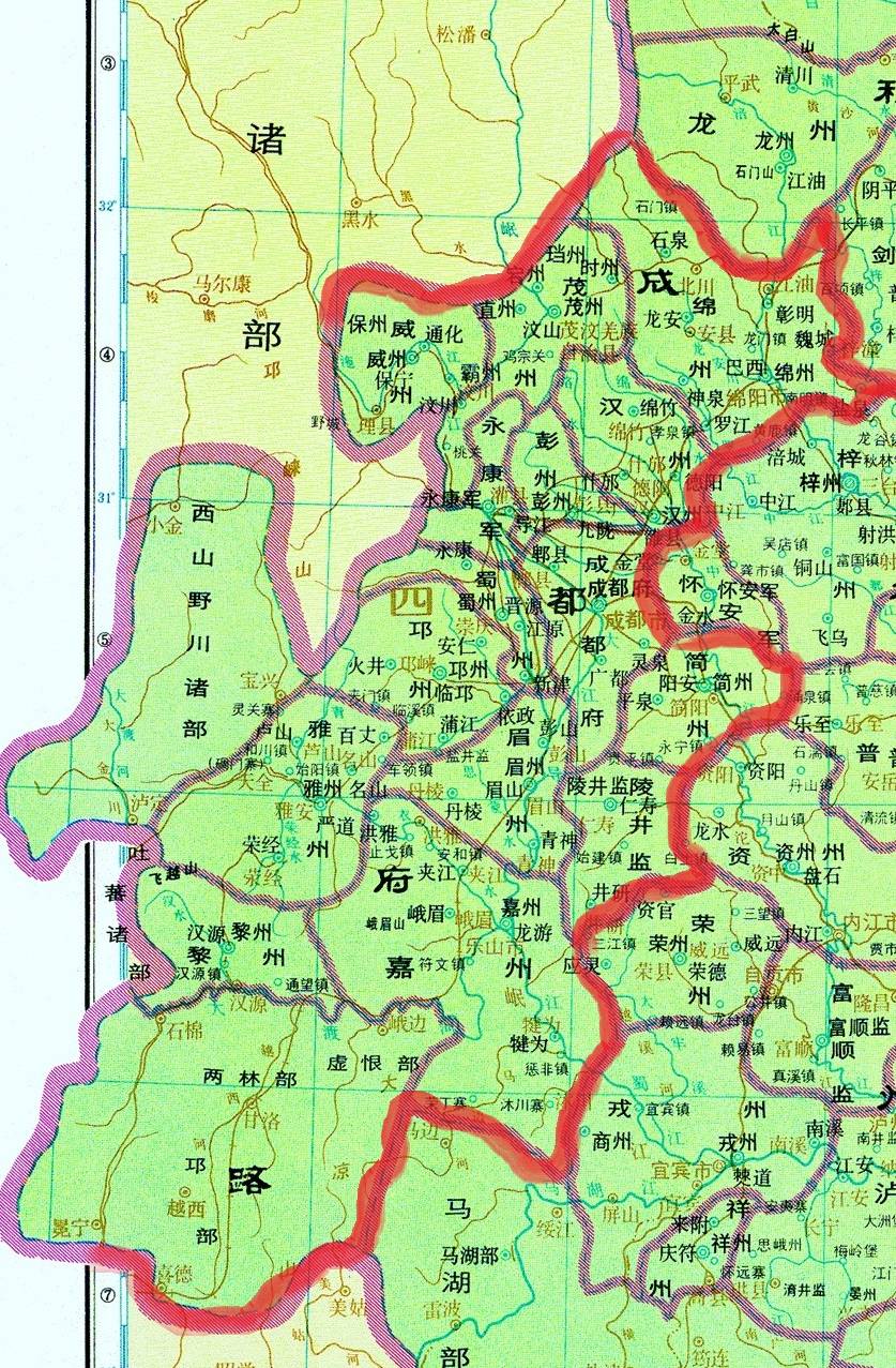 北宋二十五路行政区地图含人口面积及辖内府州军名