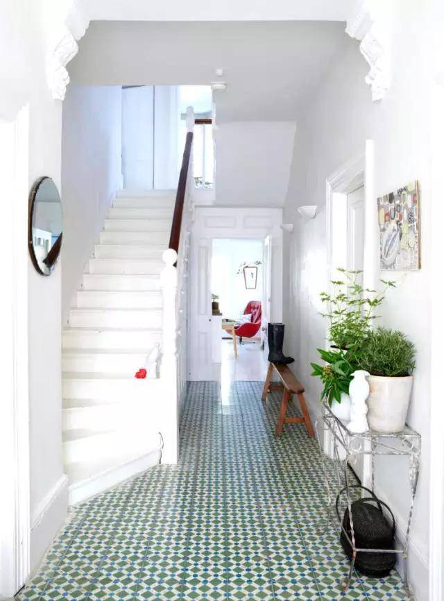 纹理|玄关瓷砖居然可以这样铺，邻居分分钟挤破门！