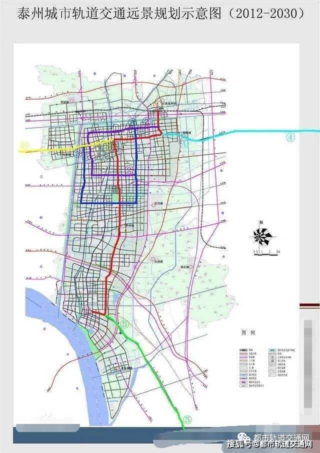 未来泰州将规划建设6条轨道交通形成c字形轨道交通网