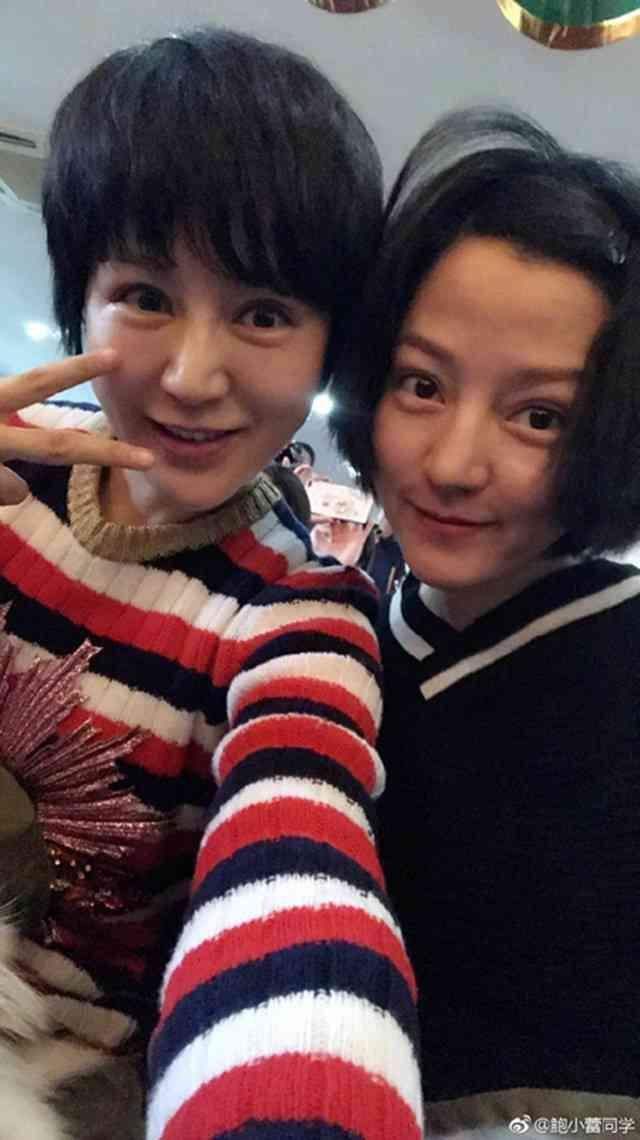 孙莉|孙莉晒素颜看不出年龄，再看看44岁的鲍蕾，皱纹都爬满了脸！
