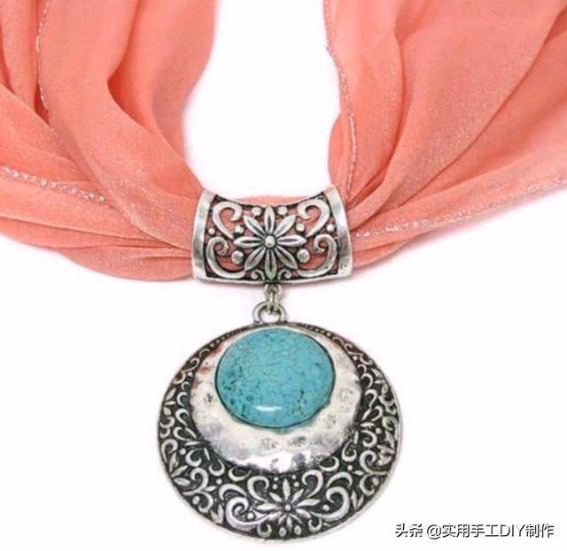 围巾|「串珠作品」35款时尚的珠宝围巾项链，你也能拥有