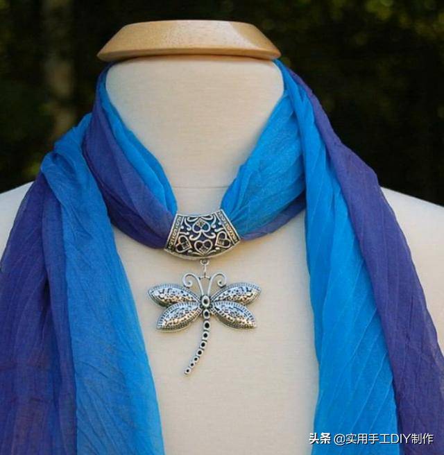 围巾|「串珠作品」35款时尚的珠宝围巾项链，你也能拥有