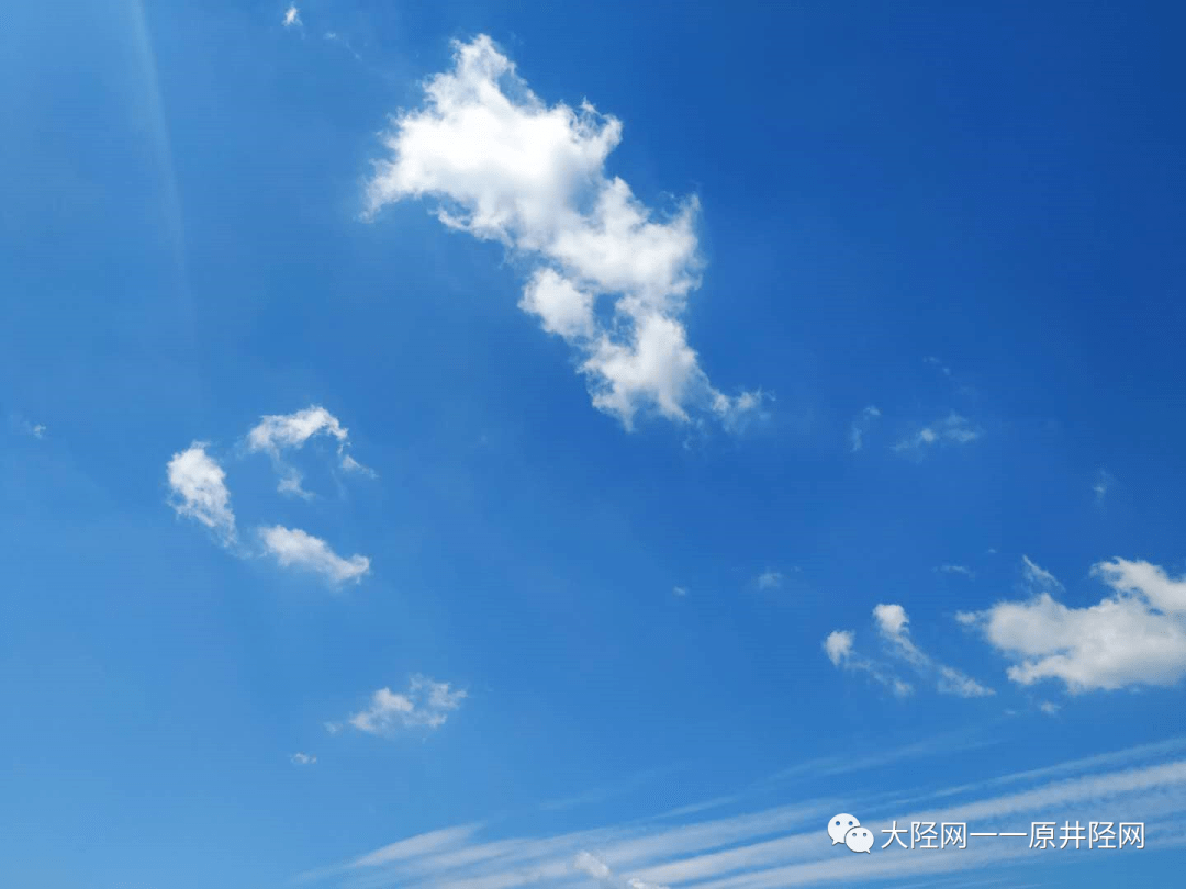 雨后井陉的碧空蓝刷屏啦~~~美的不得了!