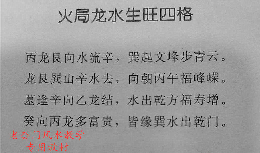 老套门风水讲堂连载:火局龙水生旺玄关同窍