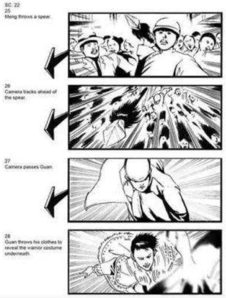 知名导演都是漫画家,名导分镜手稿盘点:徐克分镜手稿堪比武侠漫画