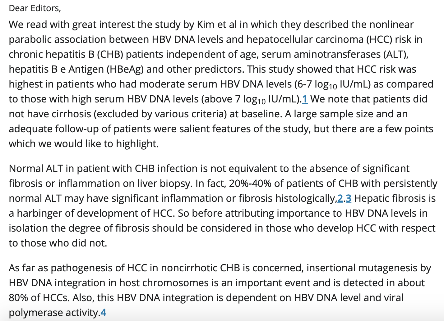 风险|乙肝HBVDNA研究，HCC风险增加无关，呈非线性抛物线关系