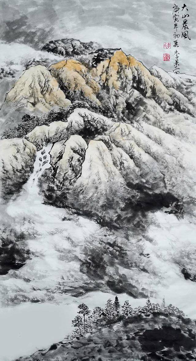 李景安国画山水画作品欣赏