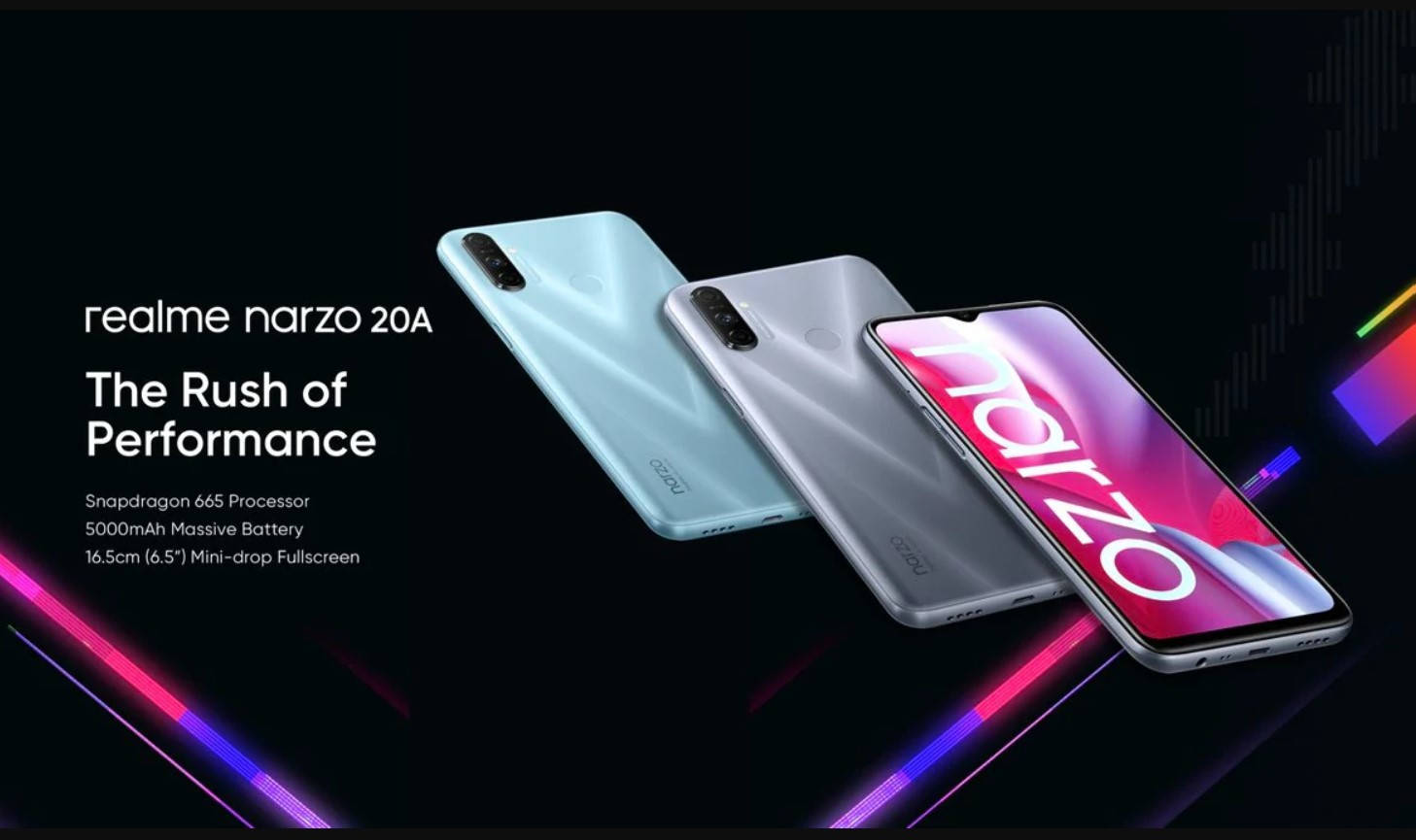 narzo|realme narzo 20 Pro印度发布：下放65W闪充