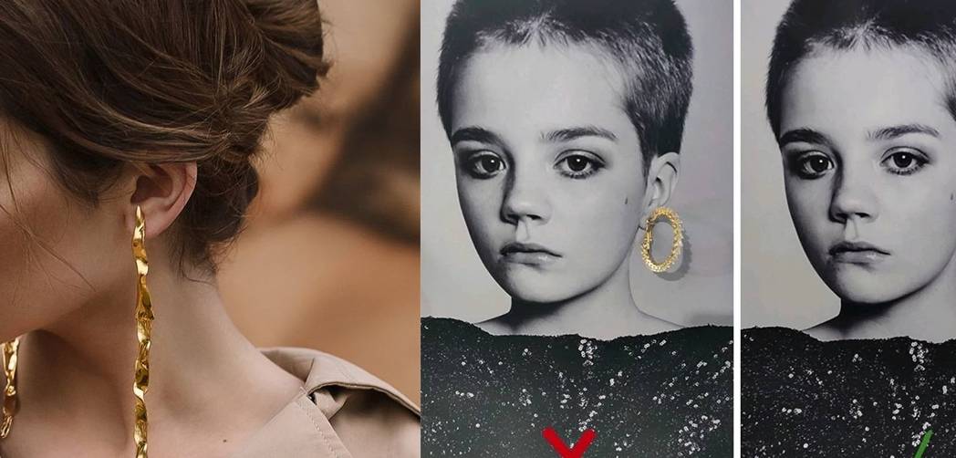 耳环|大耳环是圆脸的地雷？6种脸型耳饰该怎么选，挑对款式脸型小一半