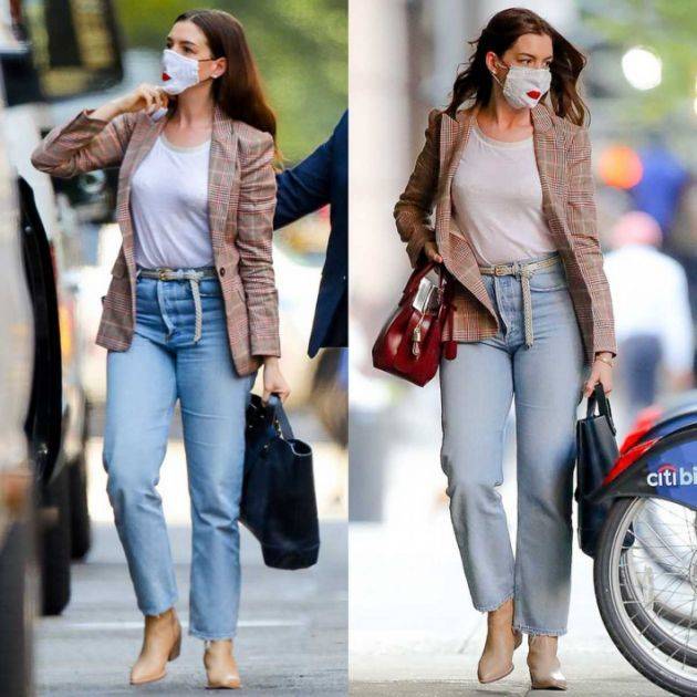 小肚腩|安海瑟薇身材走钟，“小肚腩、肿腿”近照曝光，粉丝：女神变肥了