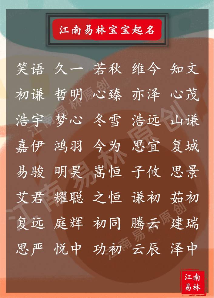原创周易取名：160个出自易经的好名字，寓意极佳，福气自来！