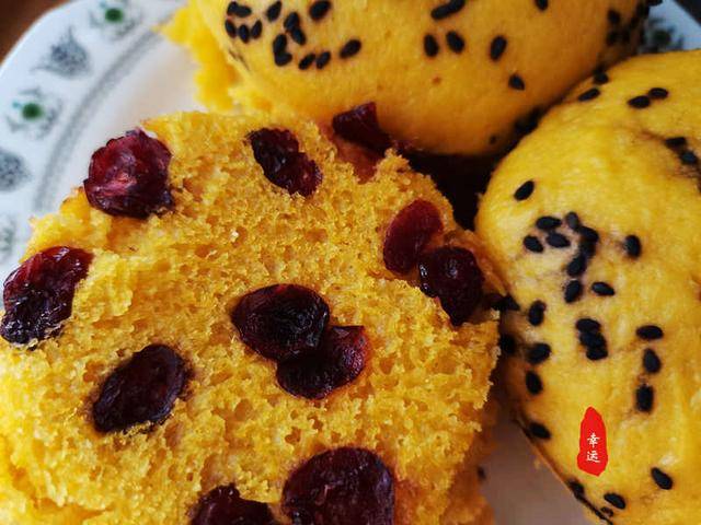 混合面|有营养又蓬松暄软不塌陷，口感佳老少皆宜南瓜混合面奶香发糕