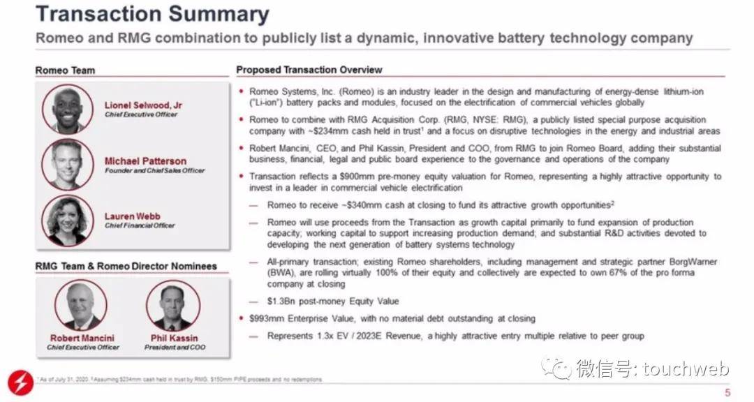 Romeo|电动汽车电池制造商Romeo另类上市：作价13亿美元