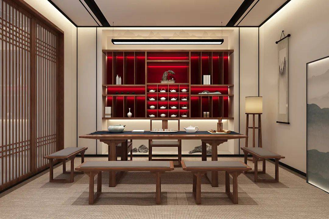 30个新中式茶室设计,沉淀都市浮华!
