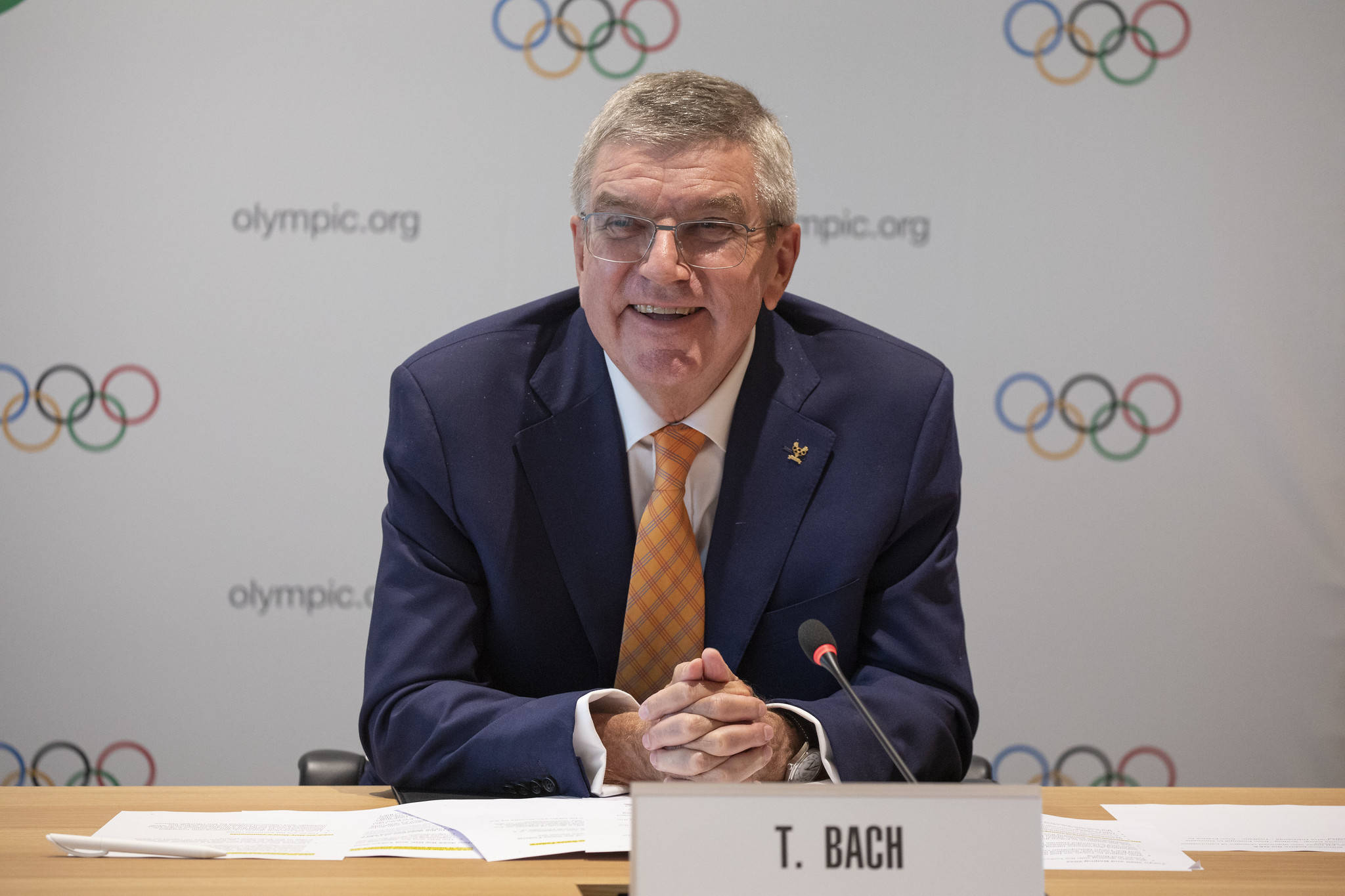 北京时间10月13日,国际奥委会(ioc)主席托马斯-巴赫向2020年东京奥运