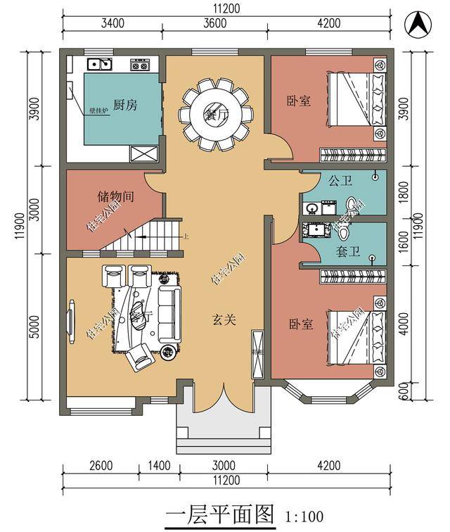 住宅入户即为舒适大客厅,l型设计更加通透敞亮,餐厅玄关与客厅连在一