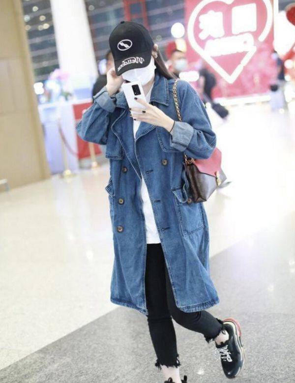 牛仔|有种“可惜”叫马蓉不出道!牛仔打扮机场露面,圈内女星都被碾压