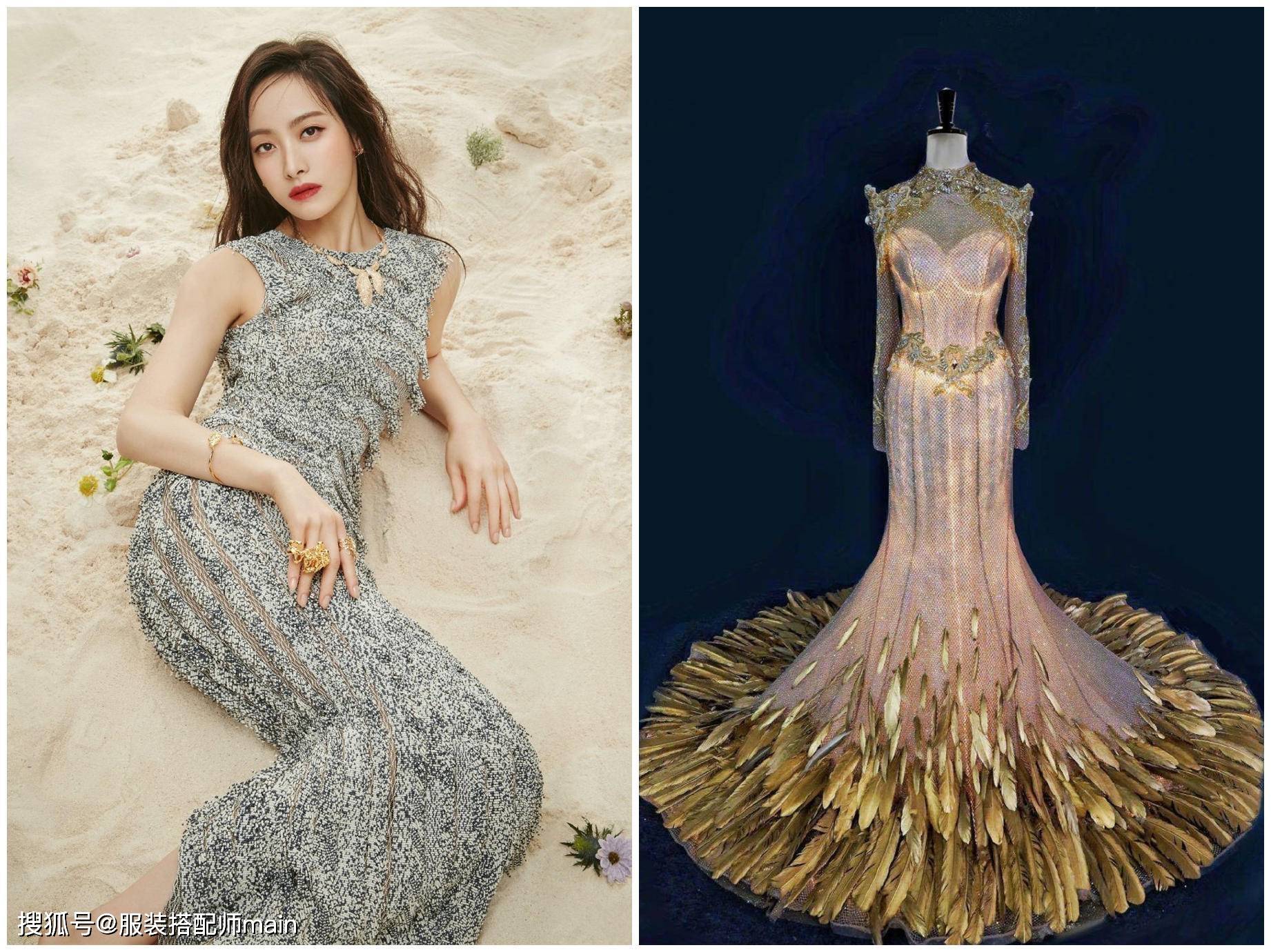 金鹰女神回顾,刘亦菲螺旋裙华丽,赵丽颖鱼尾裙甜美,唐嫣太霸气