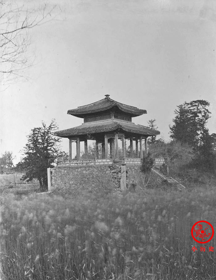 文化|晚清老照片:被英法联军焚毁之后的圆明园,断壁残垣荒草丛生