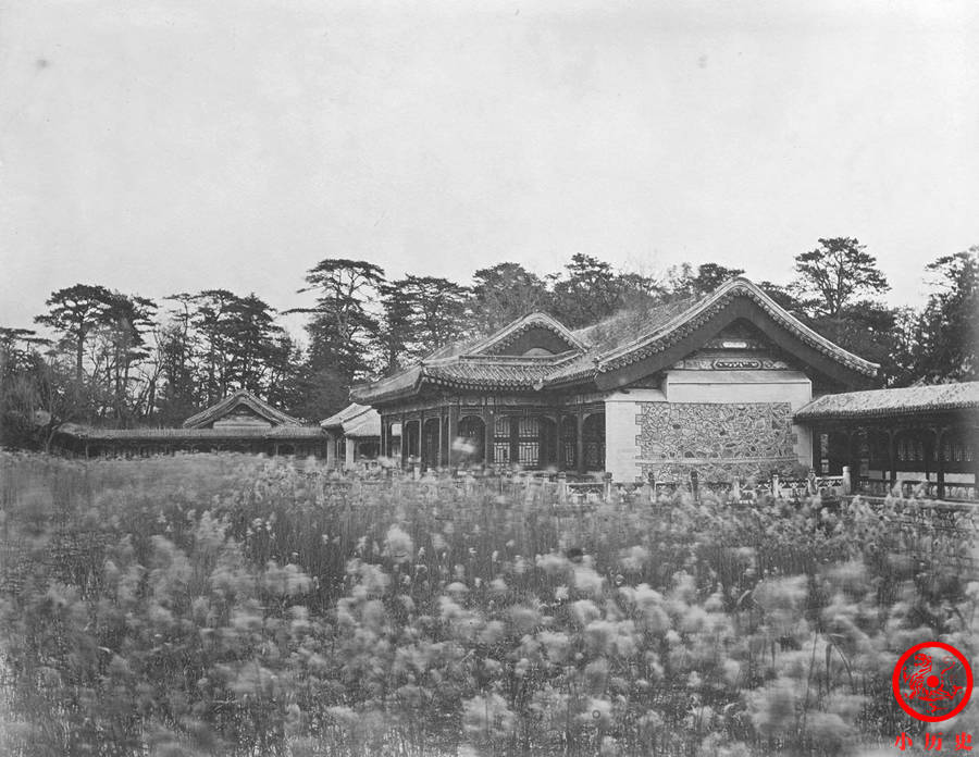 文化|晚清老照片:被英法联军焚毁之后的圆明园,断壁残垣荒草丛生