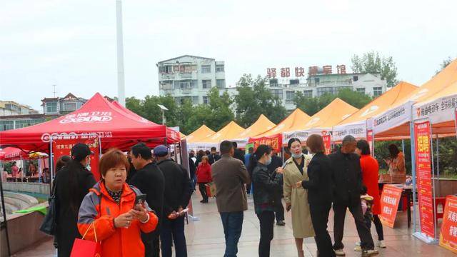 工作|新蔡县举办2020年“稳就业保民生·保就业兜底线” 金秋大型人才招聘会