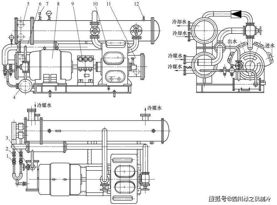 中央空调活塞式冷水机组的构成与特点