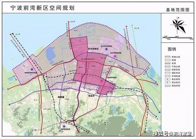 前湾新区规划示意图