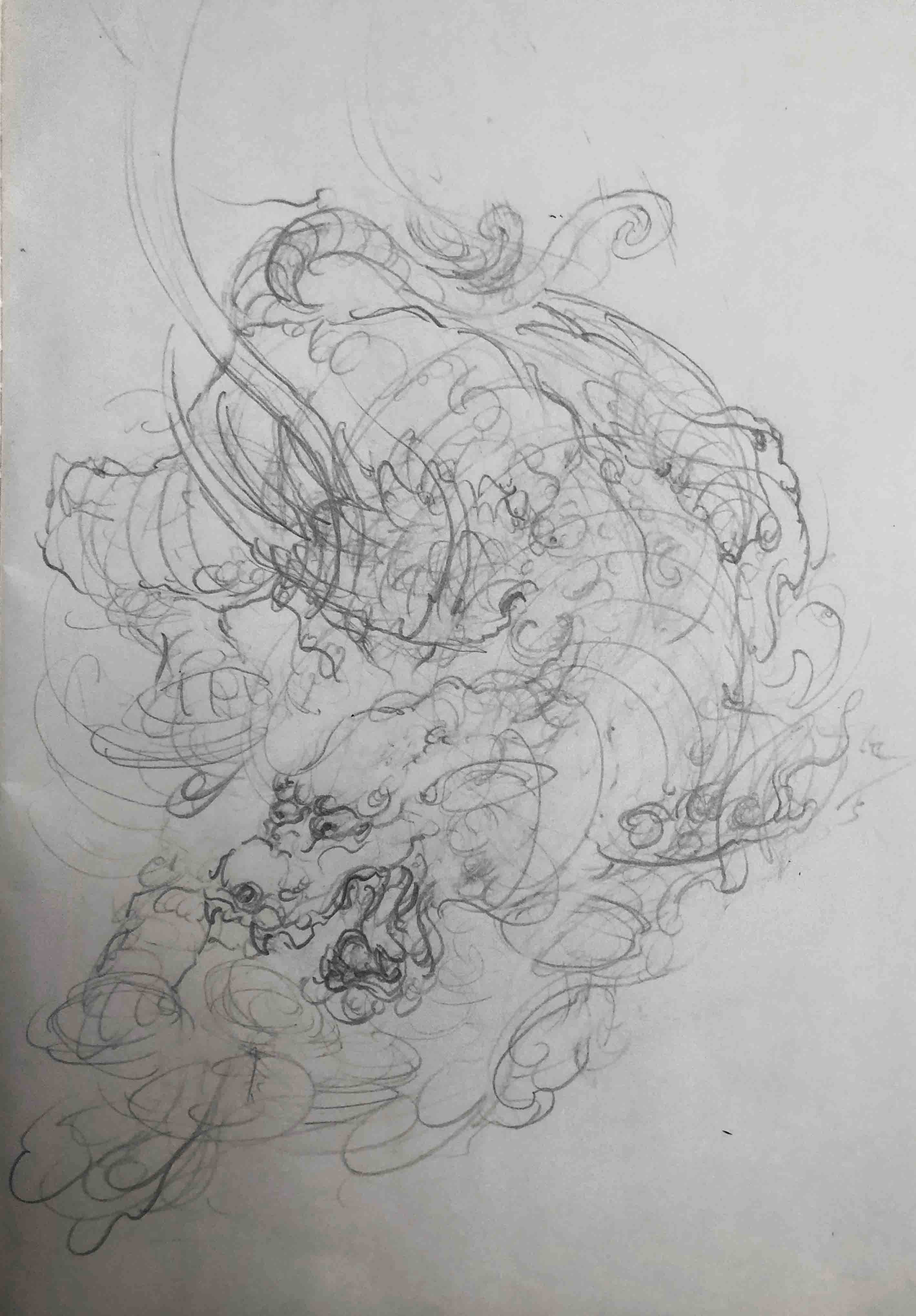 传统神兽貔貅图案设计