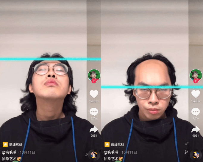 热度1亿的蓝线挑战会玩这3招1000万热门等你上
