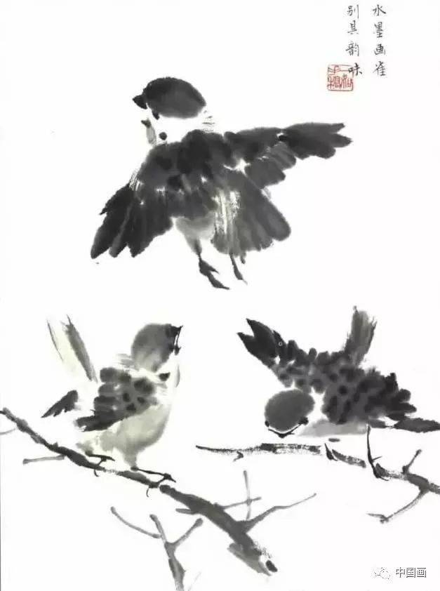 国画技法——麻雀画法详解_搜狐网