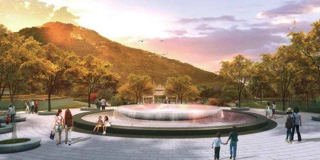 北至旅游路,南至开元遗韵牌坊,东至平顶山山体公园入口东侧,西至原东