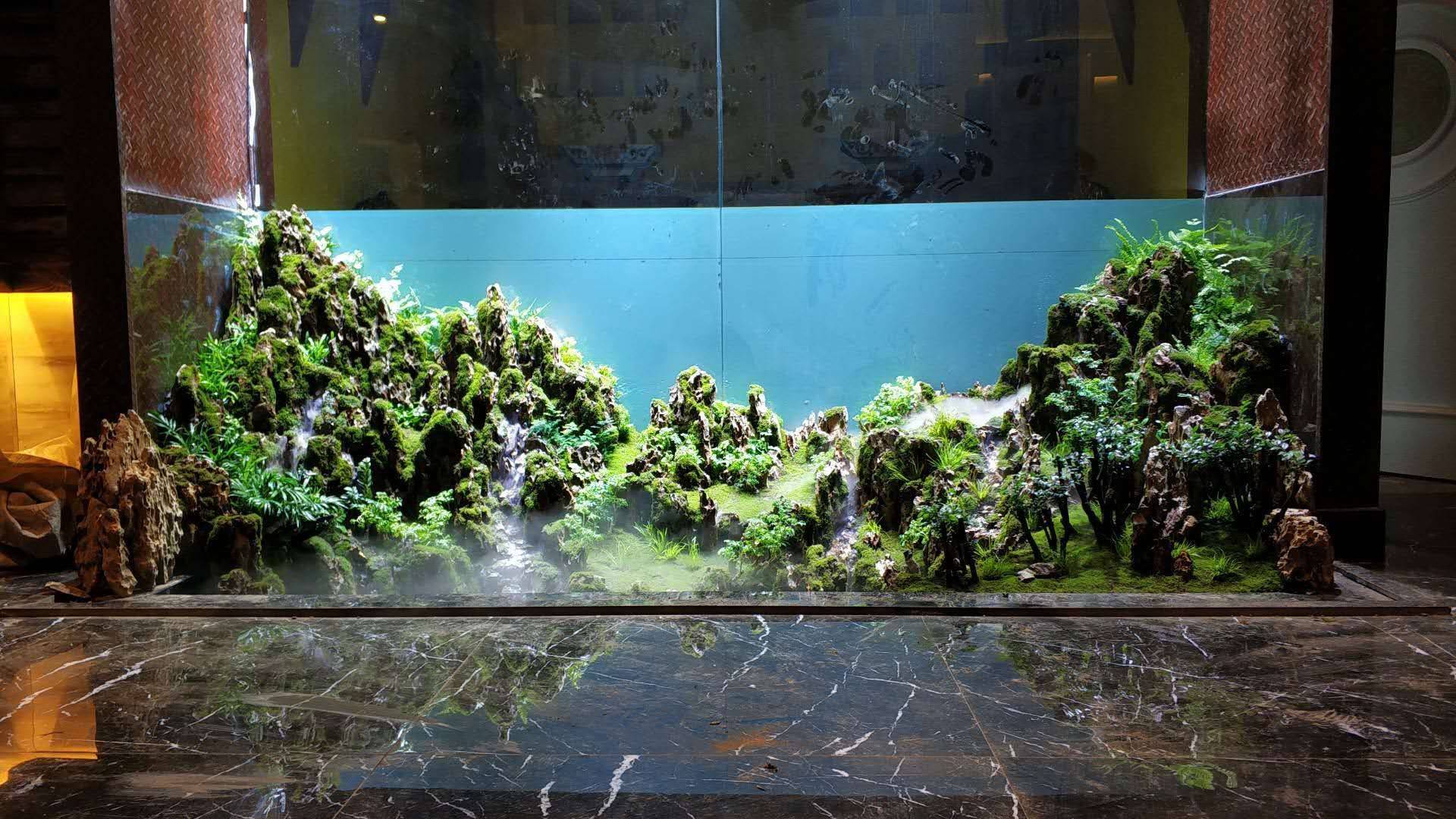水族箱常见的几种景观-上海艺海园景观工程有限公司