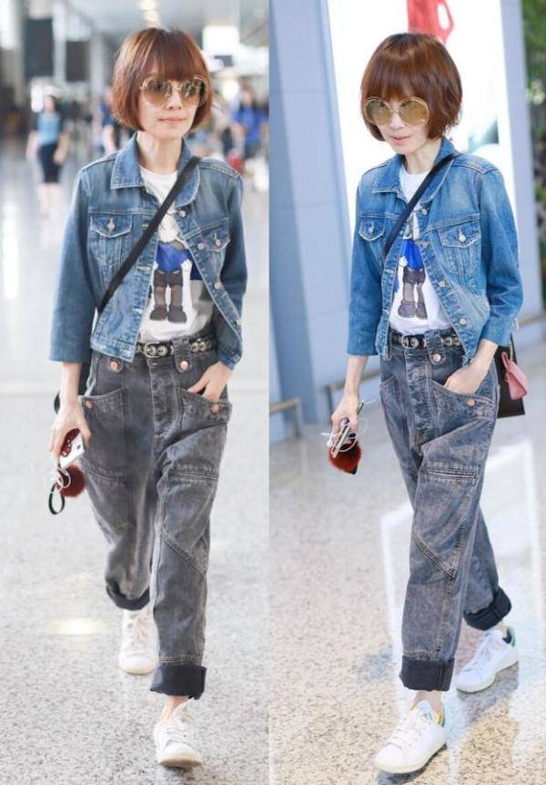 服装|鲁豫可别瘦了，都已经50岁了，穿裙子空空荡荡显的不太健康