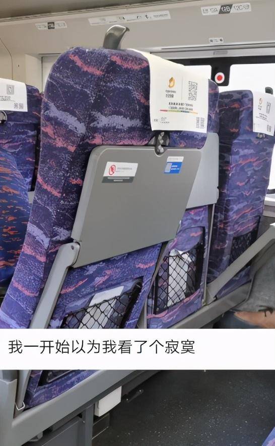 男乘客和高铁座椅"撞衫"意外隐身 网友蒙了:我以为我看了个寂寞_手机