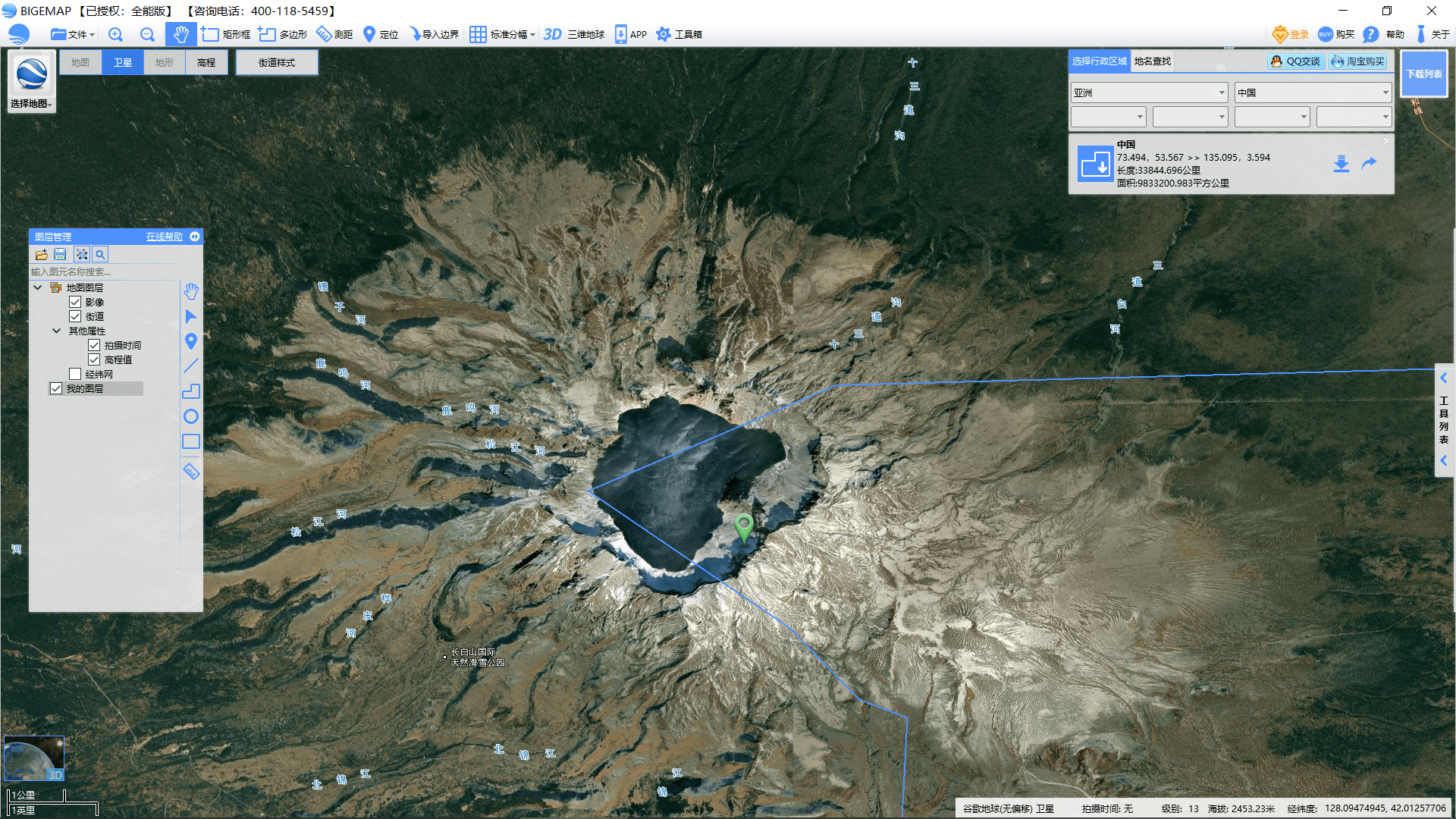 神秘的东亚神山长白山!从卫星地图看18年变化