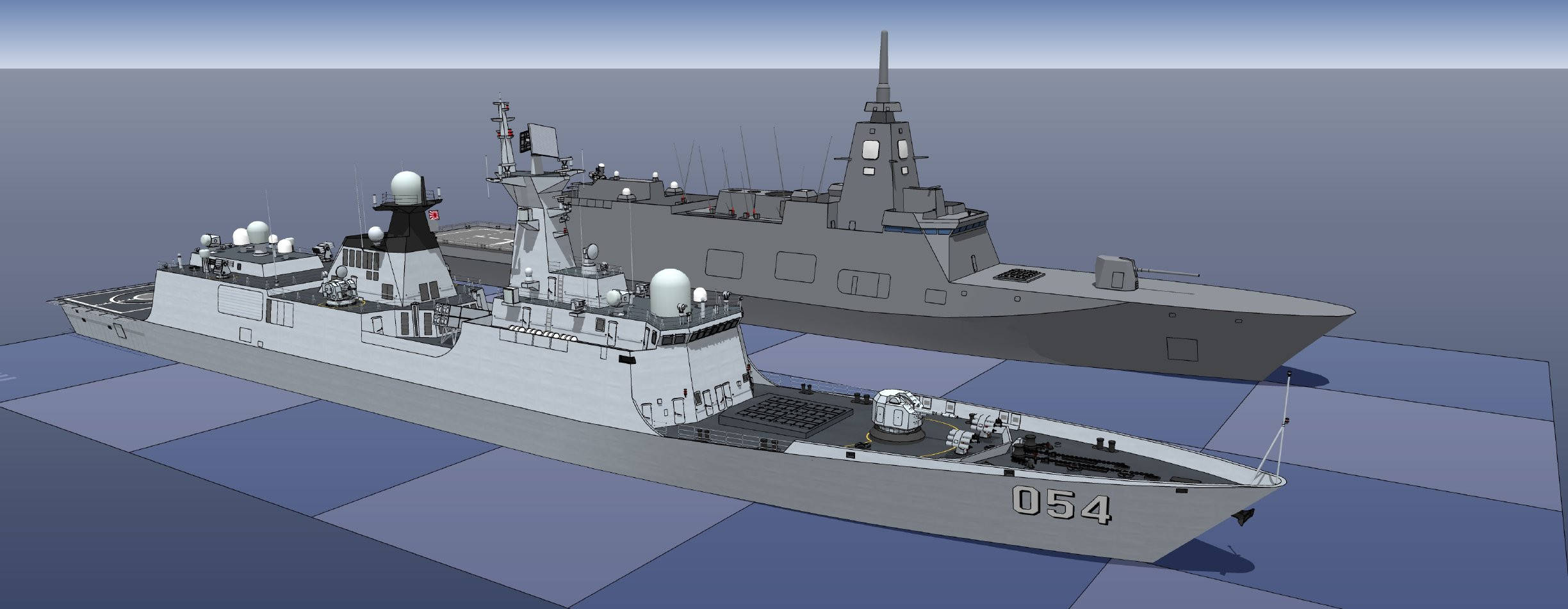 海自054a来了新一代30ffm护卫舰二号舰下水建造数量将达22艘