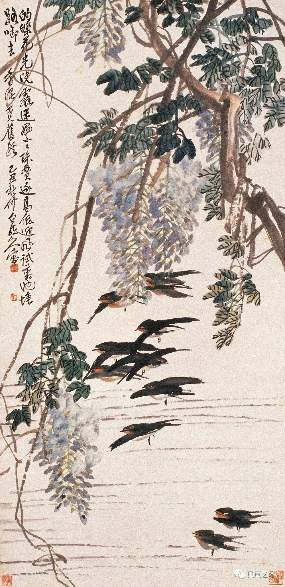 王一亭花鸟作品欣赏