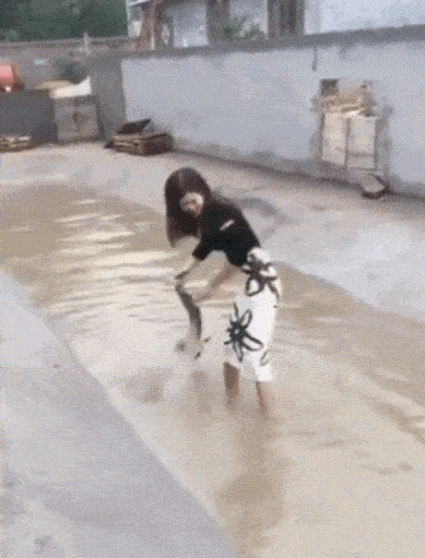 原创搞笑gif段子:我追不上你啊!只能这样了!太淘气了!