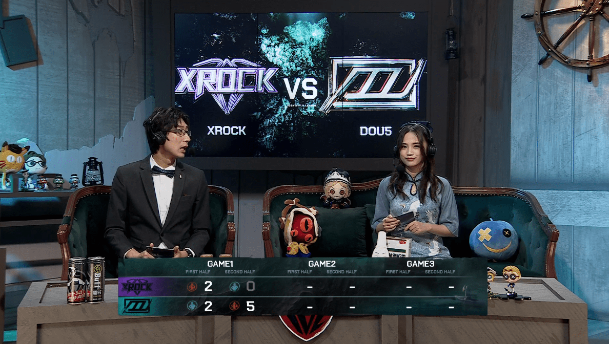 梦之|第五人格IVL职业联赛秋季赛常规赛XROCK vs DOU5第一局 大魔王东玄4抓DOU5获胜
