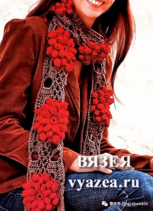「针织作品」45款爱尔兰钩花冬季服装配饰作品欣赏