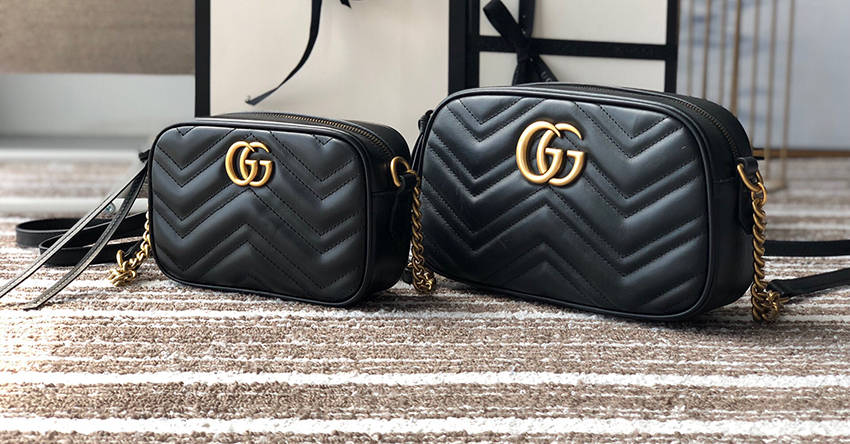古驰gucciggmarmont系列包包简洁大方双g也能美上天