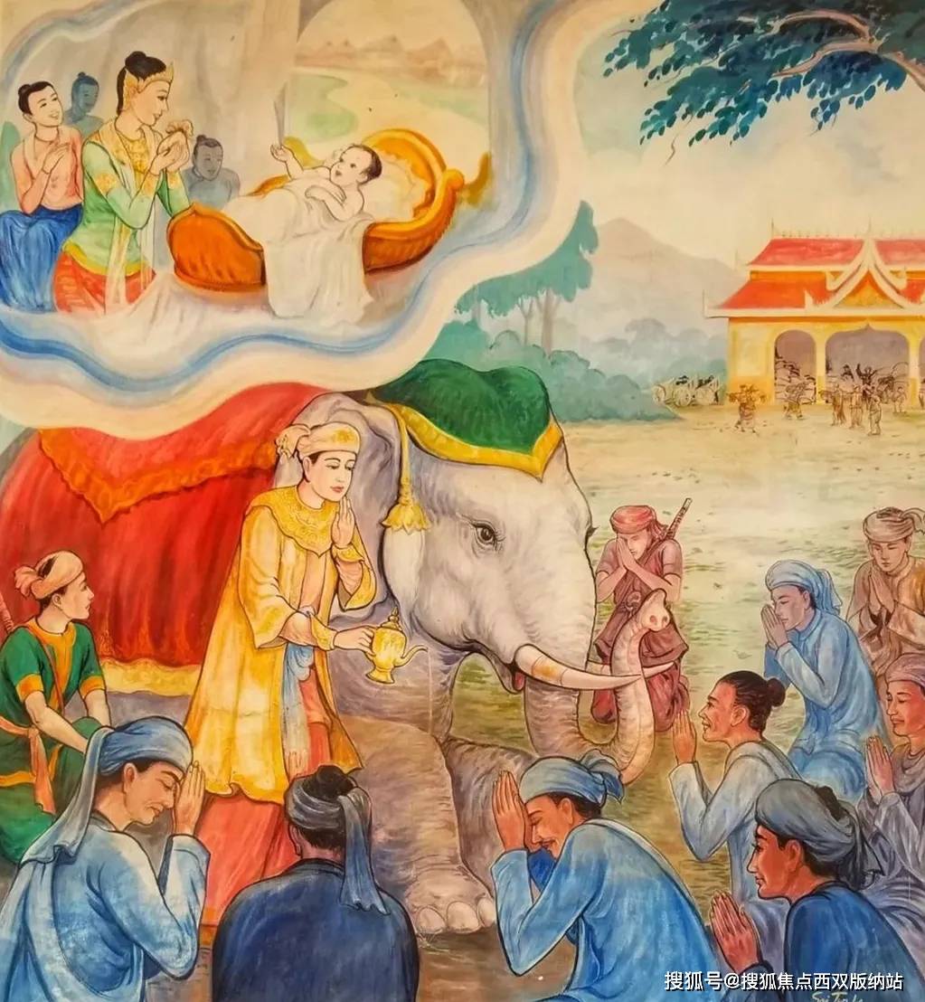壁画内容多以表现佛教故事和传说故事为主,凝结和传递着傣族的历史