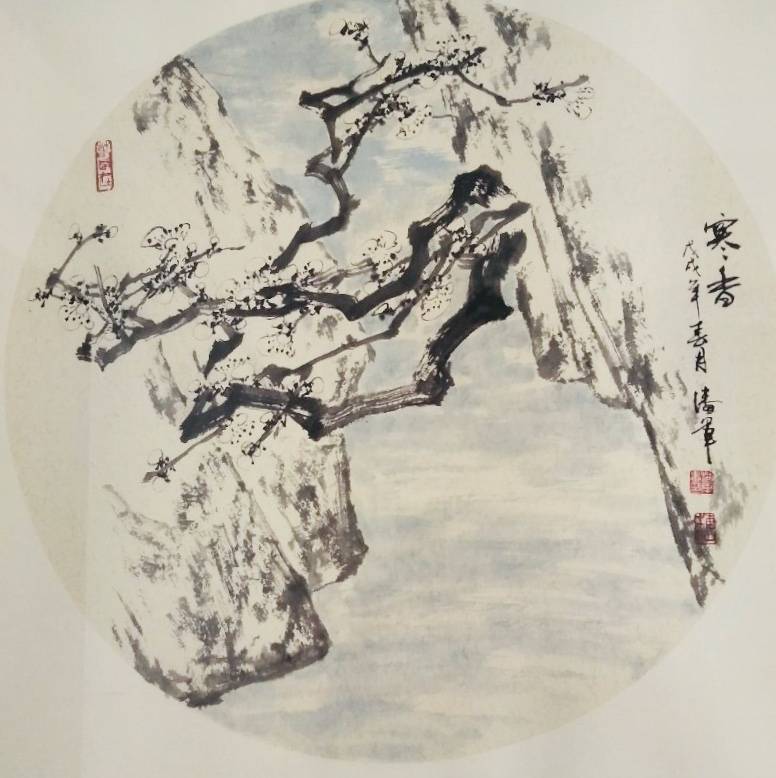 画家潘军:万梅山房云为伴,笔底梅花开更幽