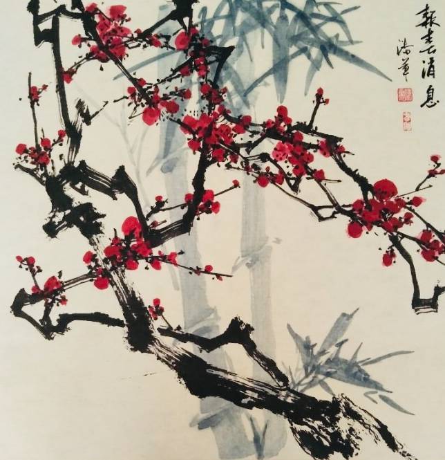 画家潘军:万梅山房云为伴,笔底梅花开更幽