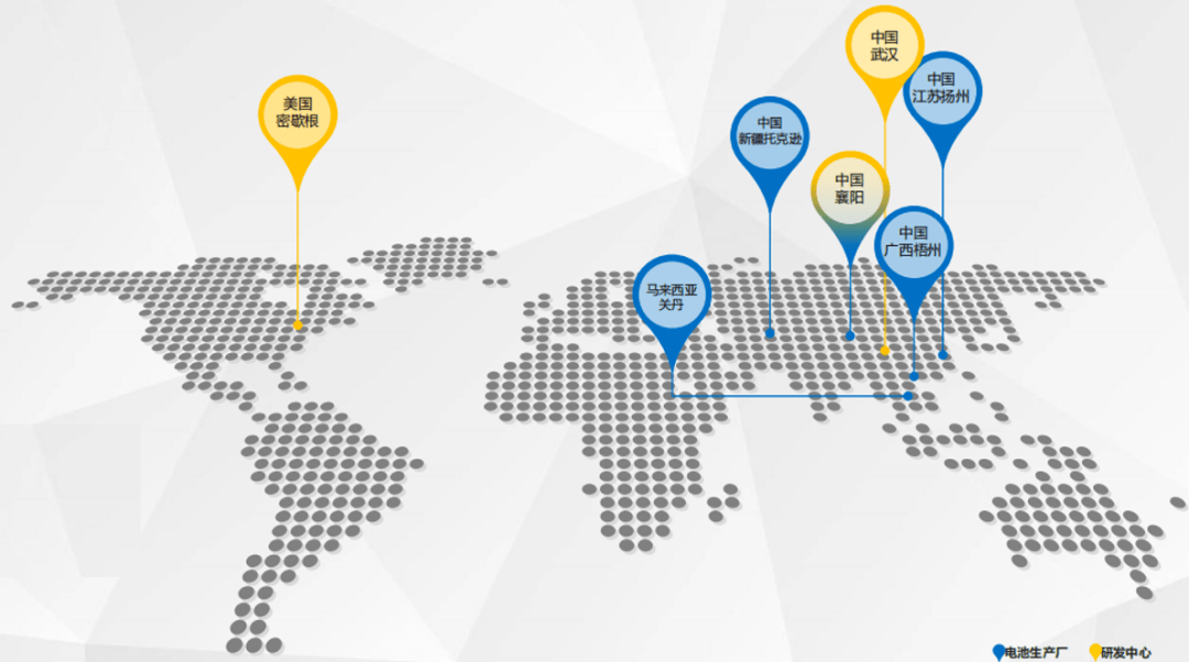 如今已成为亚洲知名的汽车起动电池制造企业,业务范围覆盖全球44个